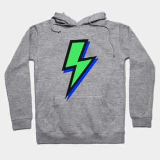 Lightning Green and Blue Hoodie